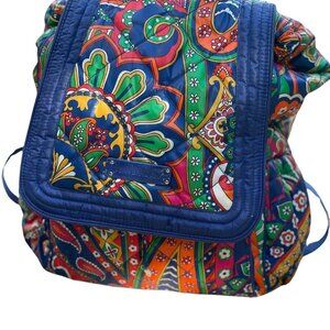 Vera Bradley Backpack Venetian Paisley Puffy 13069-159 Performance Fabric RARE